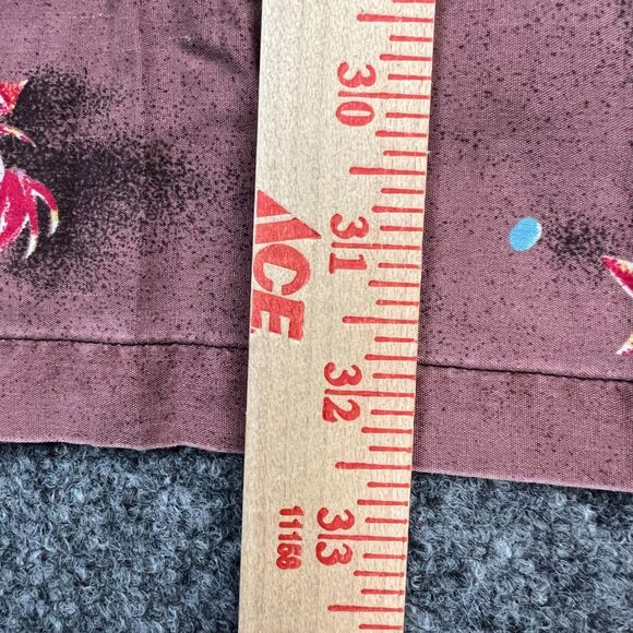 Paradise Found Shirt Mens 2XL XXL Blue Hawaiian Surfboard Surfer Print Button Up - Picture 14 of 14